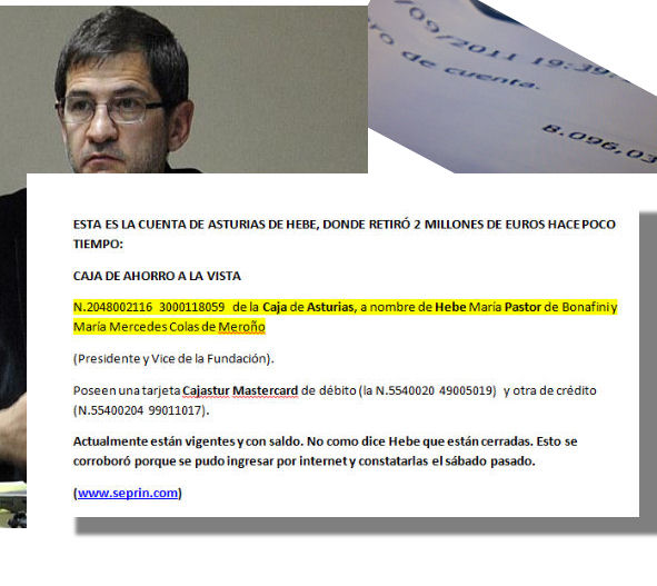 ¿PORQUE SE OCULTAN DELIBERADAMENTE LAS CUENTAS DE HEBE DE BONFINI EN ASTURIAS?